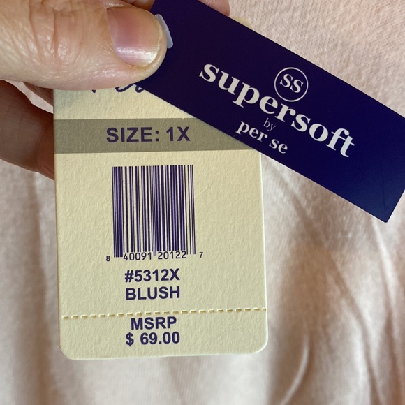 Per Se Blush colored Top NWT - Picture 5 of 5